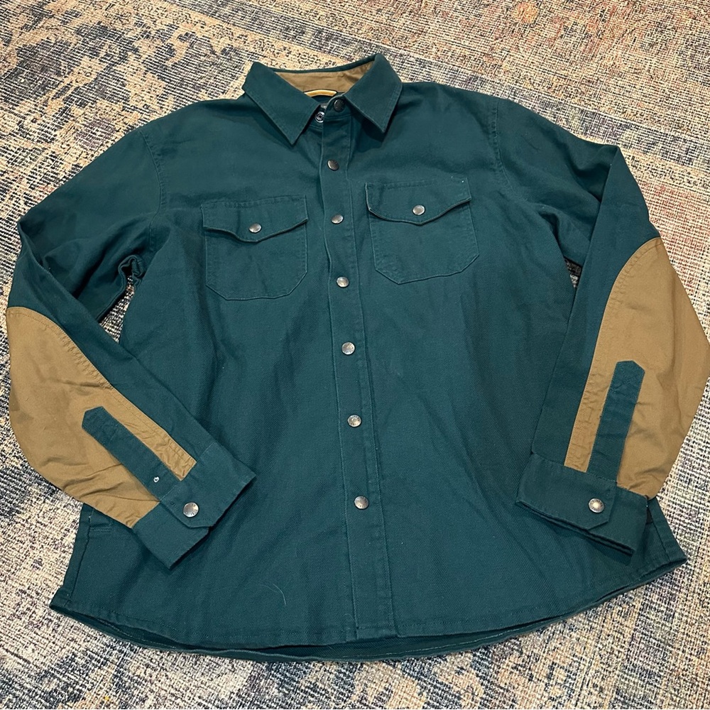 L.L. bean button down green shirt size large NWT